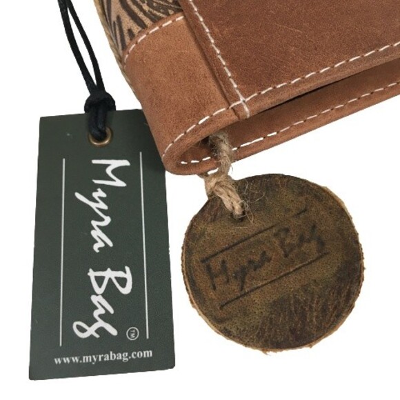 Myra Bags #3855 Wallet ID Credit Card Picture Holder RFID Hand Tooled Leather - Picture 13 of 14